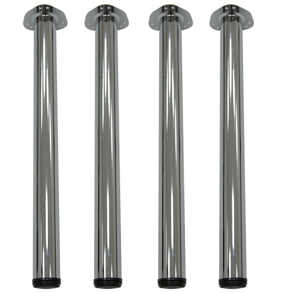 Kee Regency Kee Post Table Legs (Set of 4)- Chrome MTBP27CM